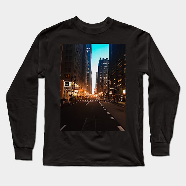 Broadway, Manhattan, New York City Long Sleeve T-Shirt by eleonoraingrid